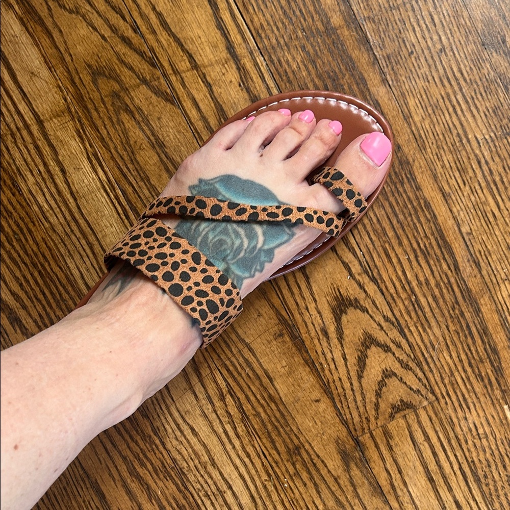 Leopard Print Sandals